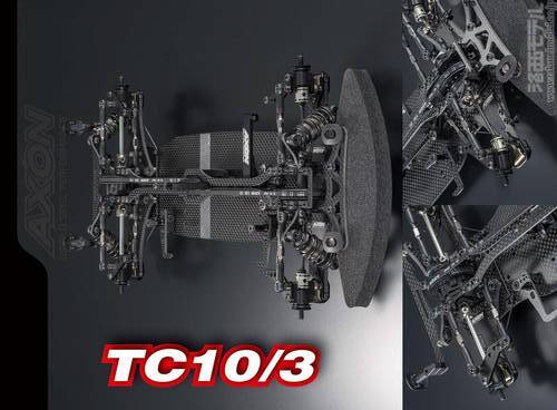 送料無料 新型AXON TC10/3 1/10 EPツーリングカーシャーシキット | と